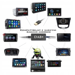 TUNER DAB+ DO RADIA Z SYSTEMEM ANDROID RADIO CYFROWE DAB+ PO ZWROCIE