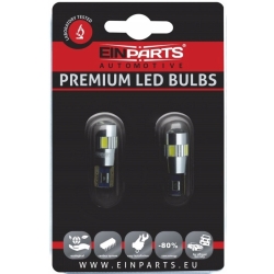 ŻARÓWKI 3W LED W5W SMD CANBUS 6000K BIAŁE EINPARTS 2 SZTUKI