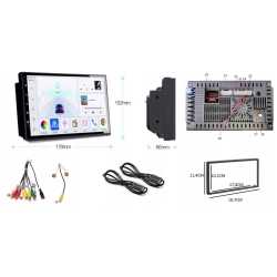 RADIO GPS 2DIN WiFI BLUETOOTH RDS CARPLAY ANDROID AUTO 4GB 64GB KAMERA