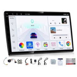 RADIO GPS 9 CALI 2 DIN ANDROID CARPLAY WIFI BLUETOOTH USB 4GB 64GB QLED PO ZWROCIE