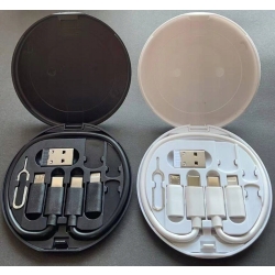 ZESTAW ADAPTERÓW 5w1 SZPILKA DO TELEFONU W ETUI USB-C MICRO USB USB TYP A