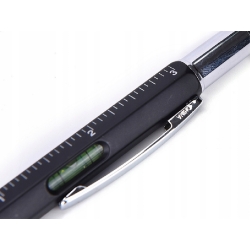 DŁUGOPIS WIELOFUNKCYJNY ŚRUBOKRĘT MULTITOOL 6W1 MIARKA POZIOMICA KLIPS