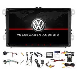 RADIO NAWIGACJA GPS ANDROID VW POLO V 2009-2017 USB WIFI CARPLAY 2/64GB PO ZWROCIE