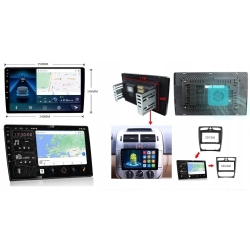 RADIO NAWIGACJA CARPLAY 2 DIN GPS ANDROID WIFI 2GB 32GB SIM 10 CALI