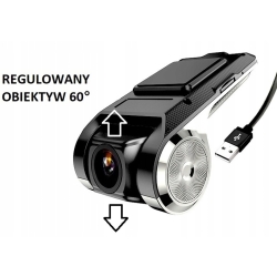 KAMERA COFANIA 12X LED REJESTRATOR JAZDY PRZÓD 1280X720P USB ADAS ANDROID