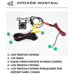 KAMERA COFANIA 12X LED REJESTRATOR JAZDY PRZÓD 1280X720P USB ADAS ANDROID