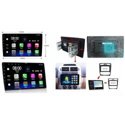 RADIO NAWIGACJA CARPLAY 2 DIN GPS ANDROID WIFI 2GB 32GB SIM 10 CALI