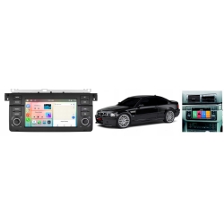 RADIO NAWIGACJA GPS BMW E46 1998-2005 4GB 64GB USB WIFI CARPLAY BLUETOOTH PO ZWROCIE
