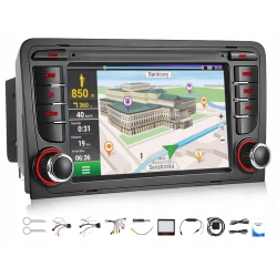 RADIO GSP ANDROID AUDI A3 8P 2003-2012 CARPLAY WIFI USB 4/64GB