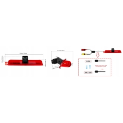 KAMERA COFANIA Z MONITOREM VW CADDY 2003-2015 HD FISHEYE 170 STOPNI