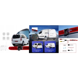 KAMERA COFANIA Z MONITOREM PEUGEOT RIFTER 2008-2018 HD FISHEYE 170 STOPNI
