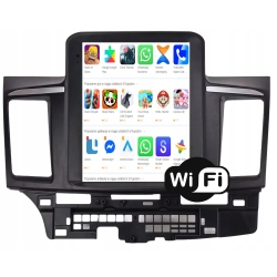 RADIO NAWIGACJA ANDROID MITSUBISHI LANCER 2008-15 USB CARPLAY BT 128GB SIM