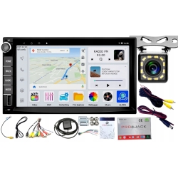 RADIO ANDROID GPS 2DIN 7'' WiFI BT RDS CARPLAY ANDROID AUTO 4/64GB KAMERA