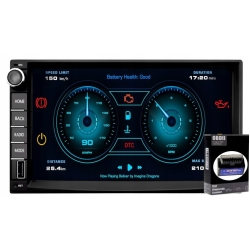 RADIO ANDROID GPS 2DIN 7'' WiFI BT RDS CARPLAY ANDROID AUTO 4/64GB KAMERA