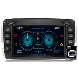 RADIO NAWIGACJA GPS MERCEDES CLK W209 W203 W463 6GB 128GB USB WIFI