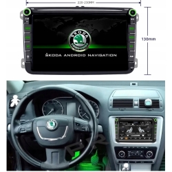 RADIO NAWIGACJA GPS ANDORID SKODA OCTAVIA II 2004-2015 WIF USB 2/64GB PO ZWROCIE