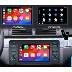 RADIO NAWIGACJA GPS BMW E46 1998-2005 4GB 64GB USB WIFI CARPLAY BLUETOOTH PO ZWROCIE
