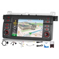 RADIO NAWIGACJA GPS BMW E46 1998-2005 4GB 64GB USB WIFI CARPLAY BLUETOOTH PO ZWROCIE