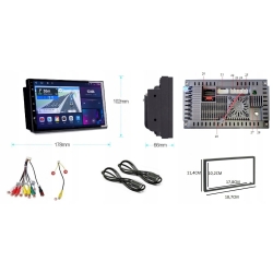 RADIO SAMOCHODOWE ANDROID AUTO WiFI BLUETOOTH RDS CARPLAY 4GB 64GB KAMERA PO ZWROCIE